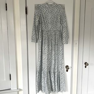 Purple and blue floral dress